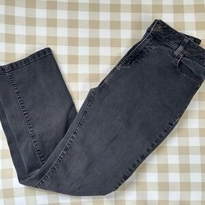 L.L. Bean Charcoal Black Classic Fit Jeans Organic Cotton Blend Women’s 12P EUC